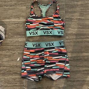 victoria secret sports bra and spandex set